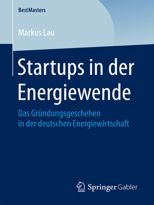 cover image of Startups in der Energiewende